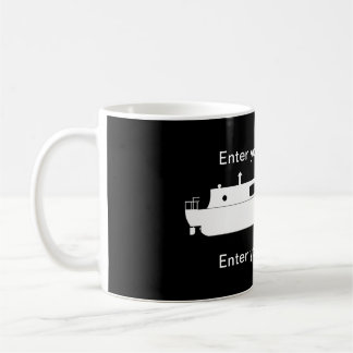 Narrowboat (White) Coffee Mug