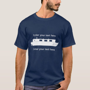 Narrowboat (white) T-Shirt