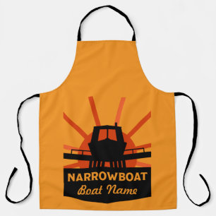 Narrowboats And Canalboat Gifts Travel Mug Apron