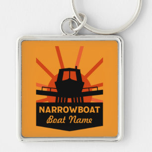 Narrowboats And Canalboat Gifts Travel Mug Key Ring