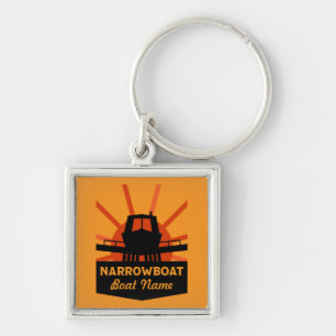 Narrowboats And Canalboat Gifts Travel Mug Key Ring