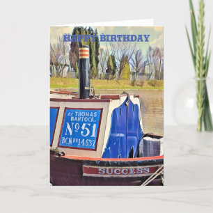 NARROWBOATS  BIRTHDAY CARD