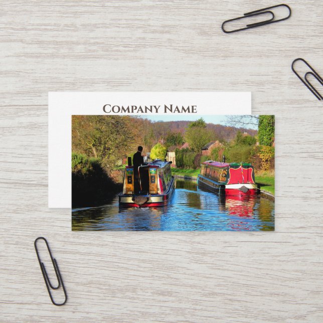 NARROWBOATS BUSINESS CARD (Front/Back In Situ)