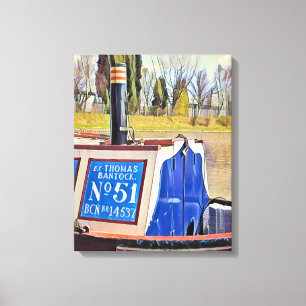NARROWBOATS CANVAS PRINT