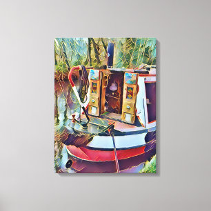 NARROWBOATS CANVAS PRINT