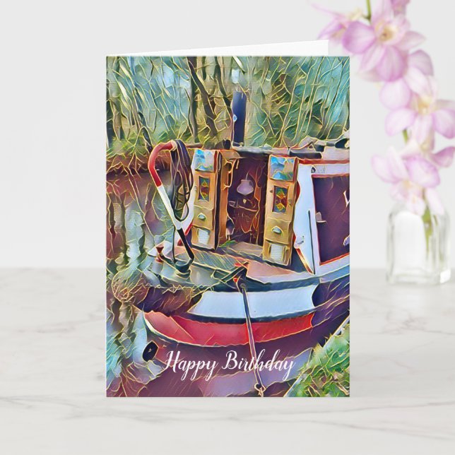 NARROWBOATS   CARD (Orchid)