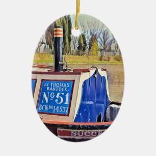 NARROWBOATS    CERAMIC ORNAMENT