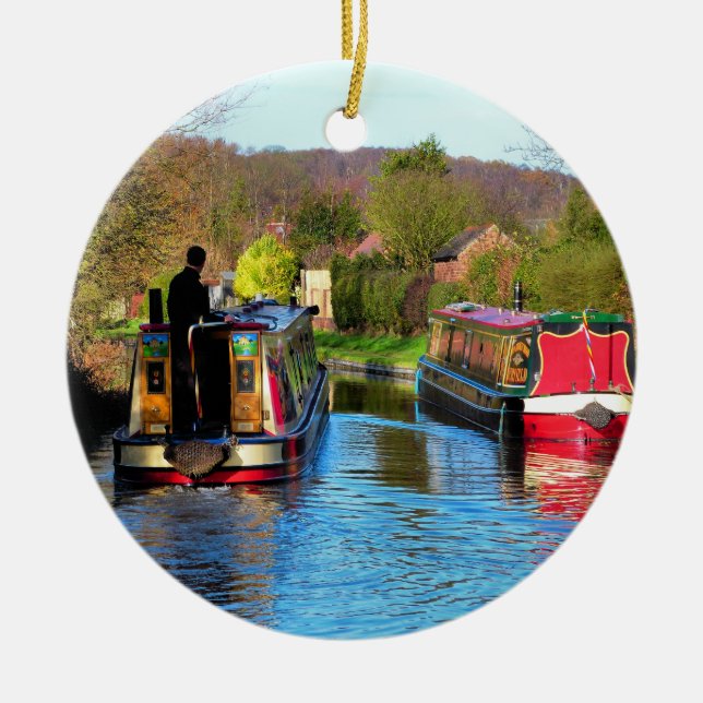 NARROWBOATS CERAMIC ORNAMENT (Front)