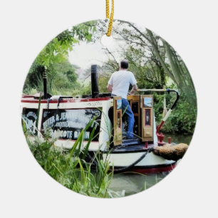 NARROWBOATS CERAMIC TREE DECORATION