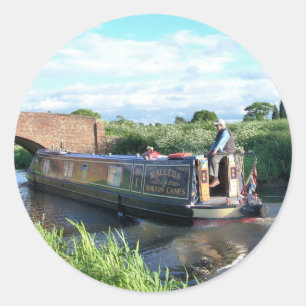 NARROWBOATS CLASSIC ROUND STICKER
