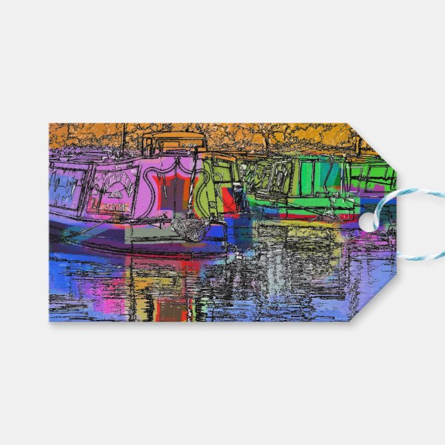 NARROWBOATS GIFT TAGS (Front (Horizontal))