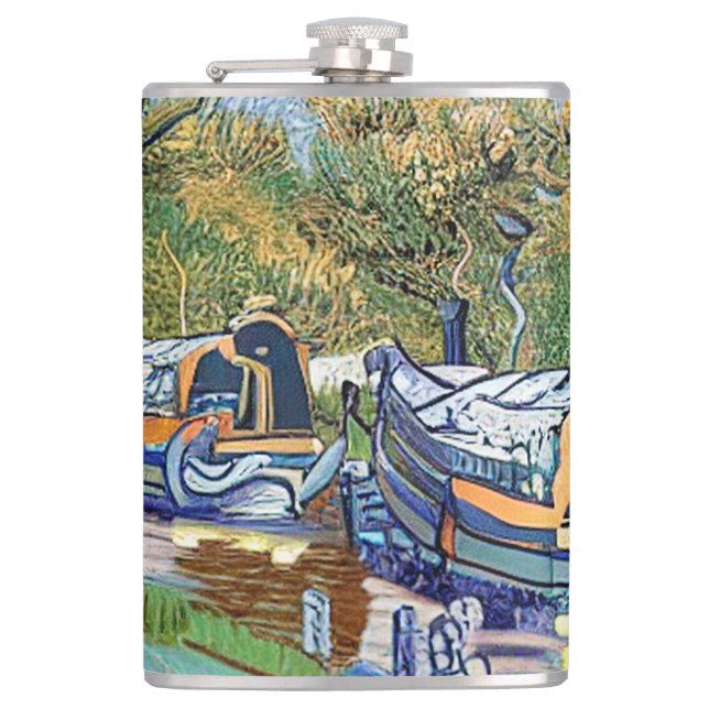 NARROWBOATS HIP FLASK (Front)