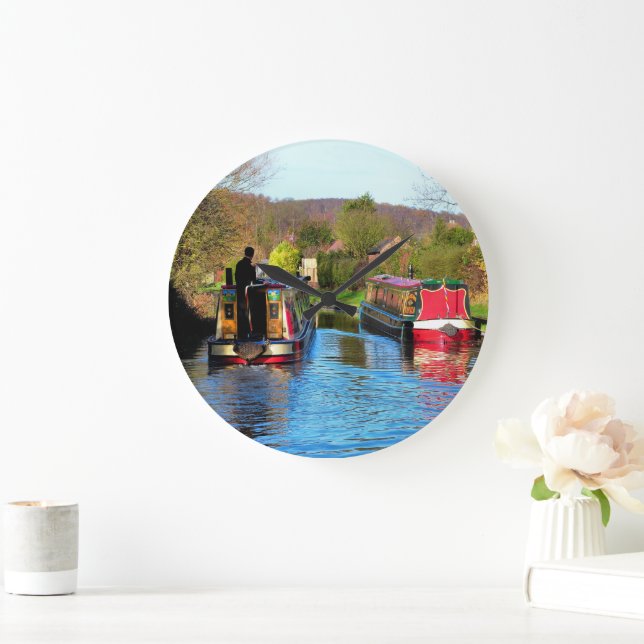 NARROWBOATS  LARGE CLOCK (Home)