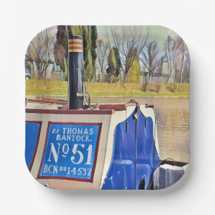 NARROWBOATS    PAPER PLATE