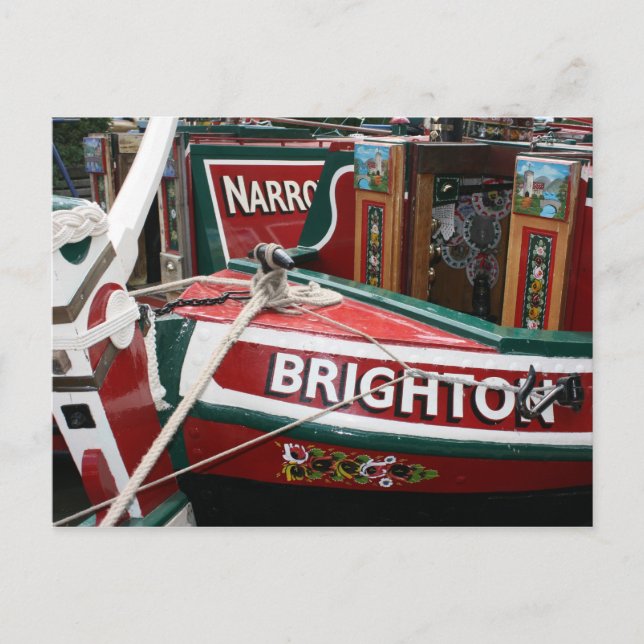 Narrowboats Postcard (Front)
