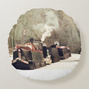 NARROWBOATS ROUND CUSHION