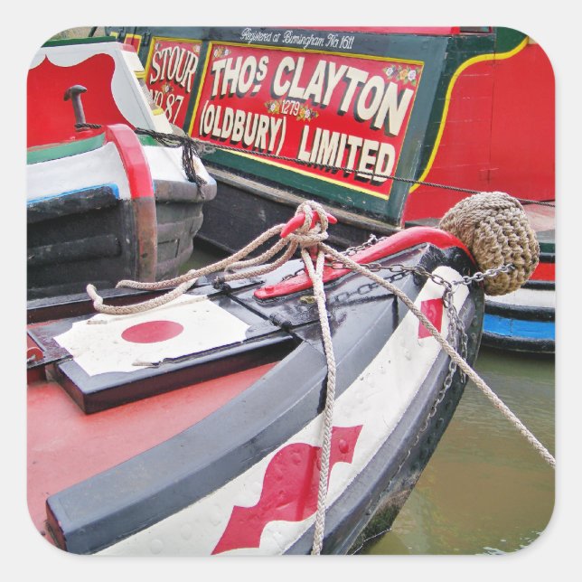 NARROWBOATS SQUARE STICKER (Front)