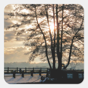 NARROWBOATS SQUARE STICKER