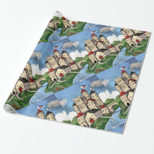 NARROWBOATS WRAPPING PAPER