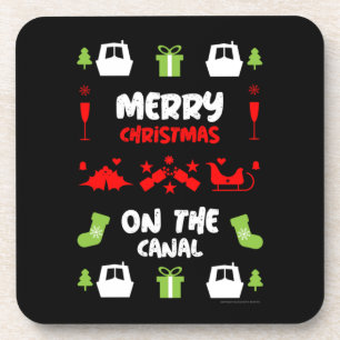 Narrowboats Xmas Canal Christmas  Coaster