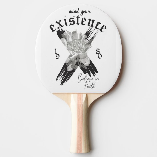 narrowly comfortable ping pong paddle (Front)