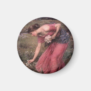 Narsissus Picking Flowers Magnet