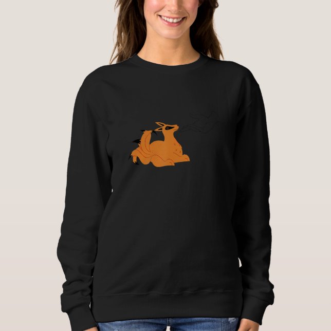 NaruSasu I SasuNaru kitsune fox and sun symbol han Sweatshirt (Front)