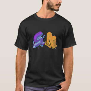 NaruSasu SasuNaru steampunk letters in orange and  T-Shirt
