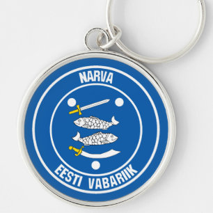 Narva Round Emblem Key Ring