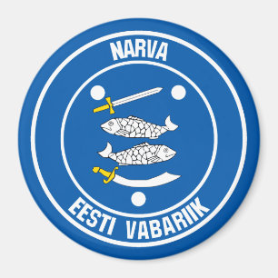 Narva Round Emblem Magnet