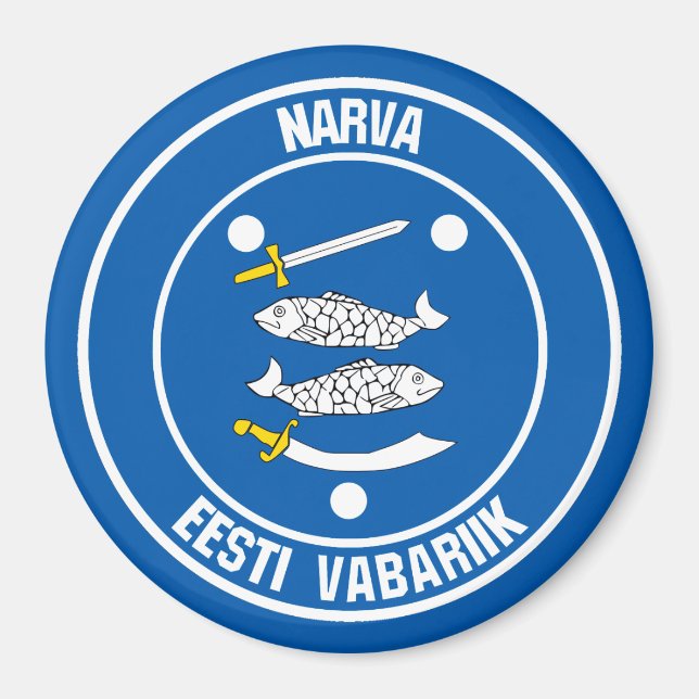 Narva Round Emblem Magnet (Front)