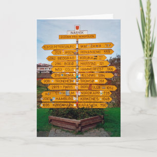 Narvik signpost card