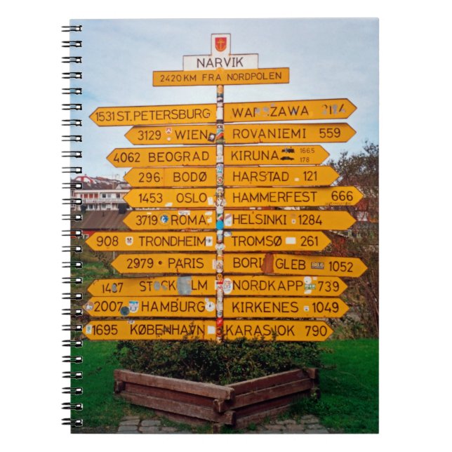 Narvik signpost notebook (Front)