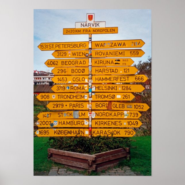 Narvik signpost poster (Front)