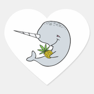 Narwhal and Pineapple Stickers