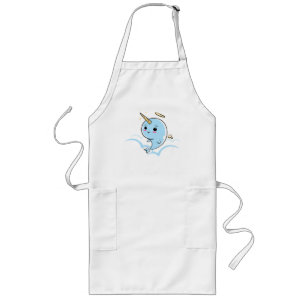 Narwhal Angel Cutie Long Apron