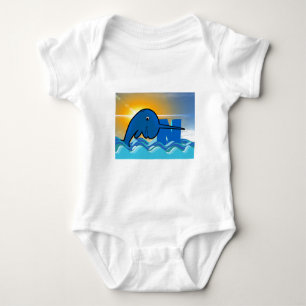 narwhal baby bodysuit