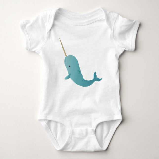 Narwhal Baby Bodysuit (Front)
