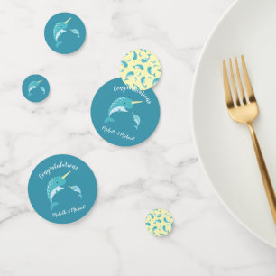 Narwhal Baby Shower Confetti