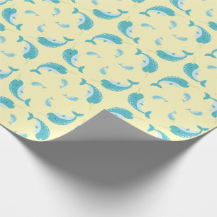 Narwhal Baby Shower Wrapping Paper