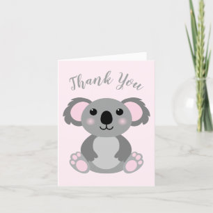 Narwhal Baby Shower Yellow Gender Neutral Whale Thank You Card