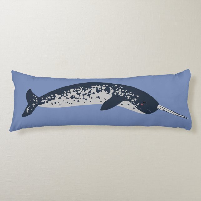 Narwhal Body Pillow (Front)