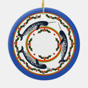 Narwhal Christmas Ornament