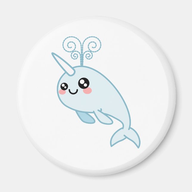 Narwhal Cutie Magnet (Front)