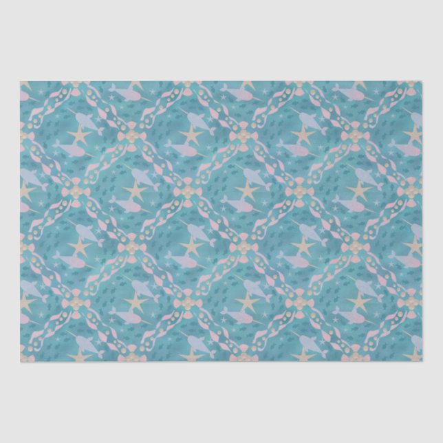 Narwhal Daydream  Tissue Paper (Front)