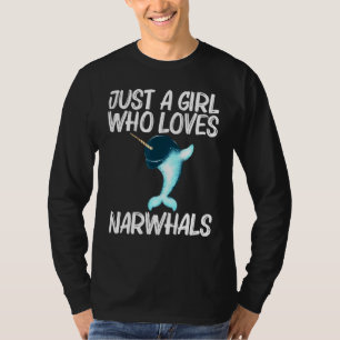Narwhal For Girls Kids Whale Arctic Ocean T-Shirt