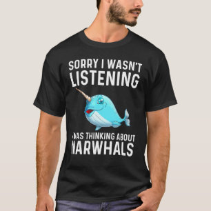 Narwhal For Men Women Sea Whale Fish Ocean Animal  T-Shirt