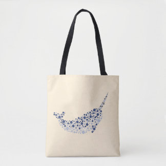Narwhal In Dots Tote Bag