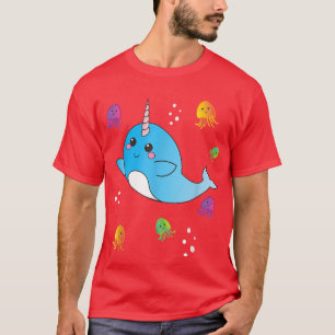Narwhal Jelly Fish  Unique Unicorn Sea PJ Jellyfis T-Shirt
