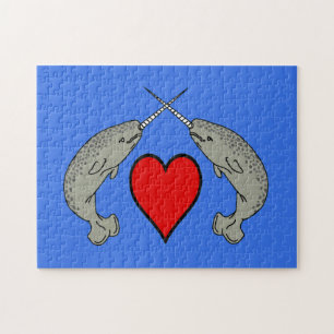 Narwhal Love Jigsaw Puzzle